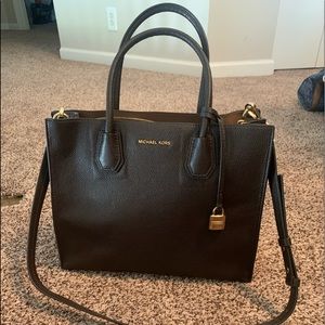 Mercer Large Saffiano Leather Tote Bag